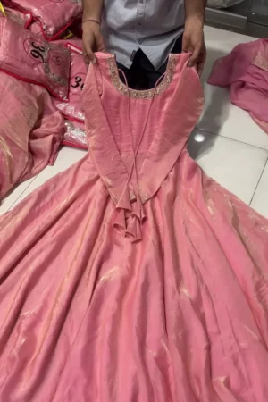 Women Pink Printed Maxi Dress